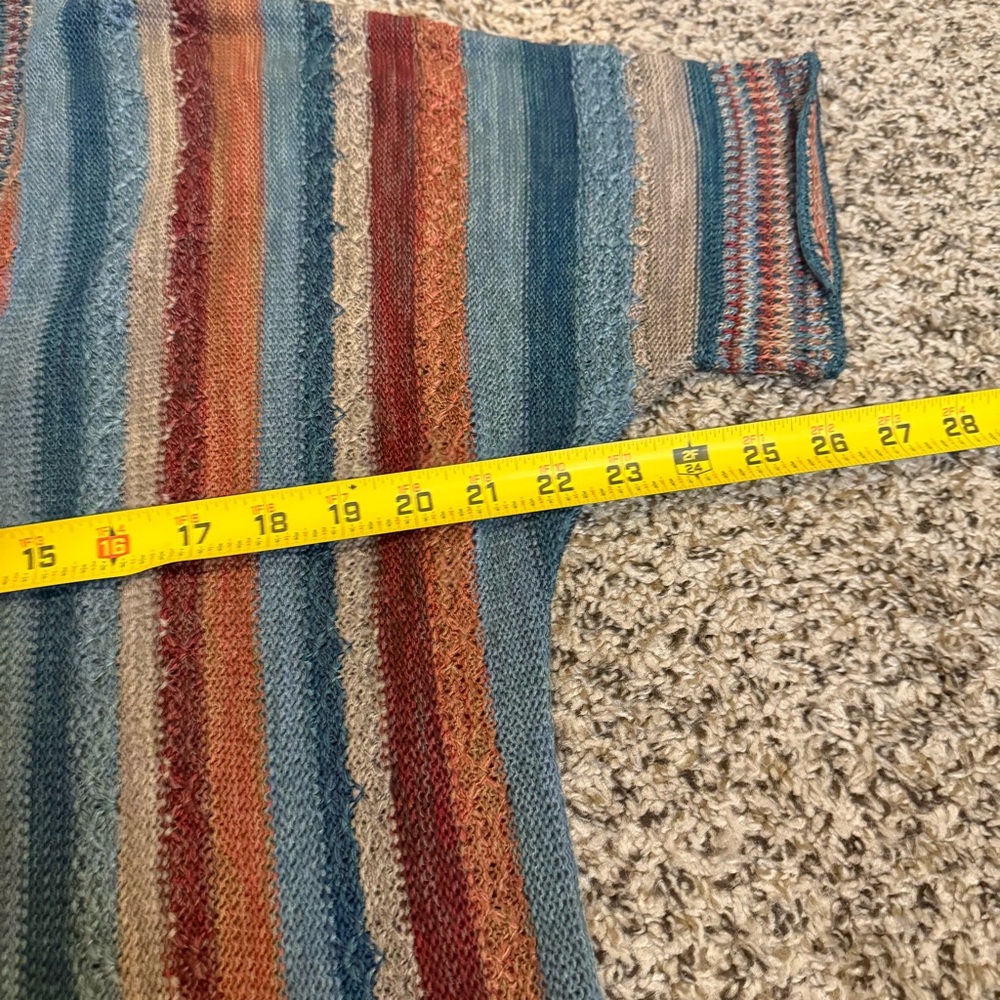Peruvian Connection Maras Pima Cotton Multicolored Boho Cardigan Womens Size S - Picture 9 of 12